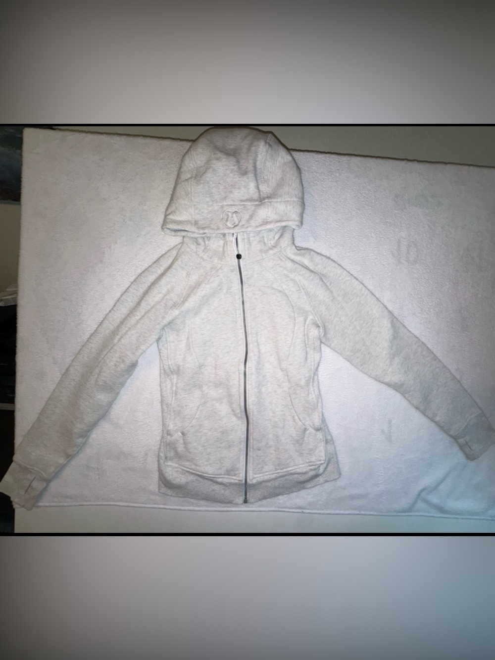 `Lululemon Scuba Full Zip Hoodie Heathered Gray Sz 6 - Picture 3 of 16